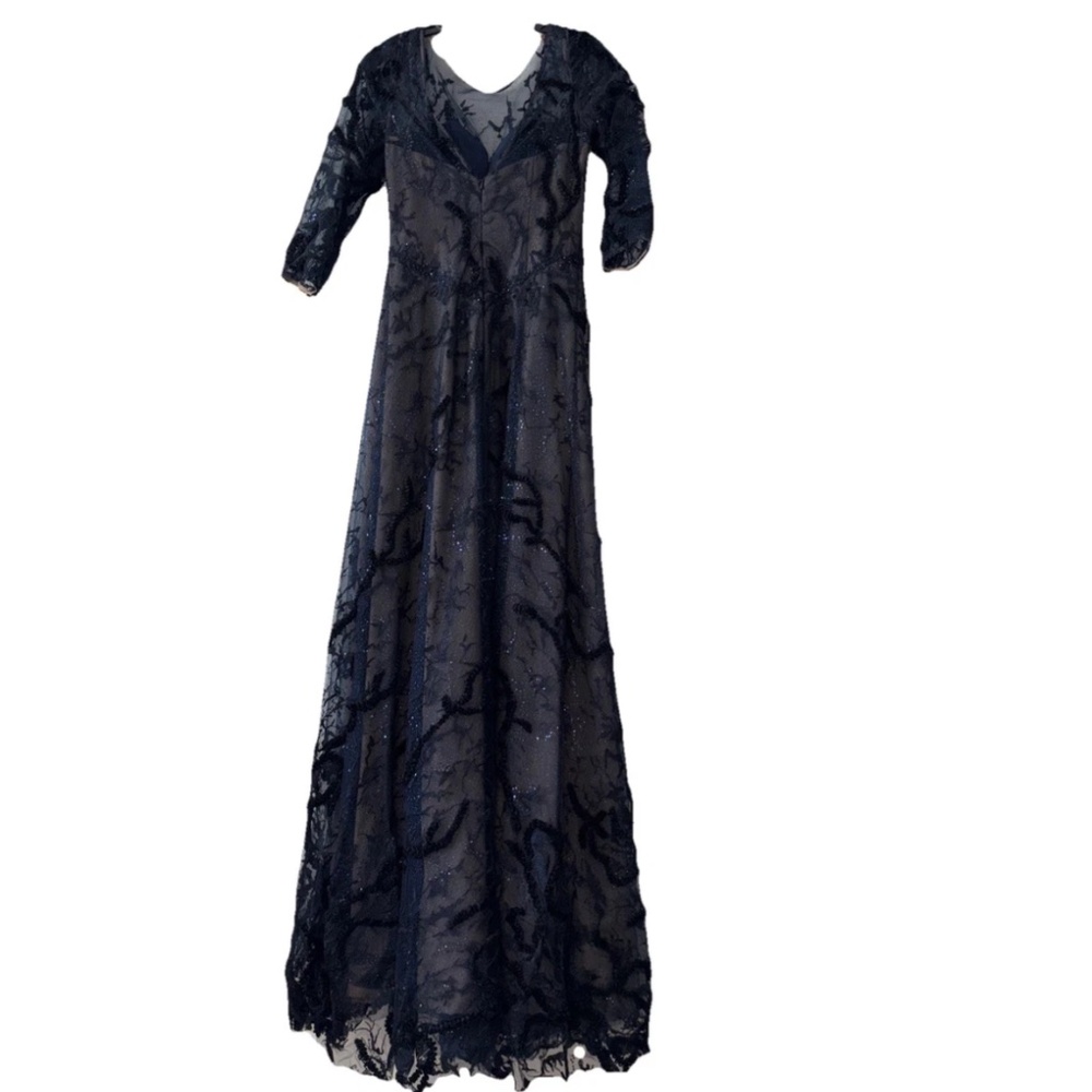 Rene Ruiz Netted Lace gown